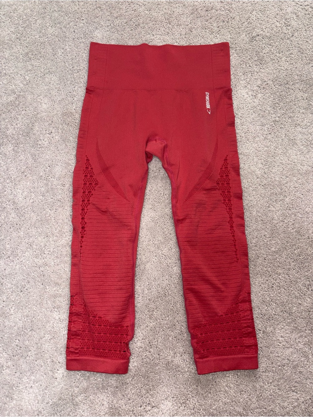 Gymshark Seamless High-Waist Burgundy Leggings